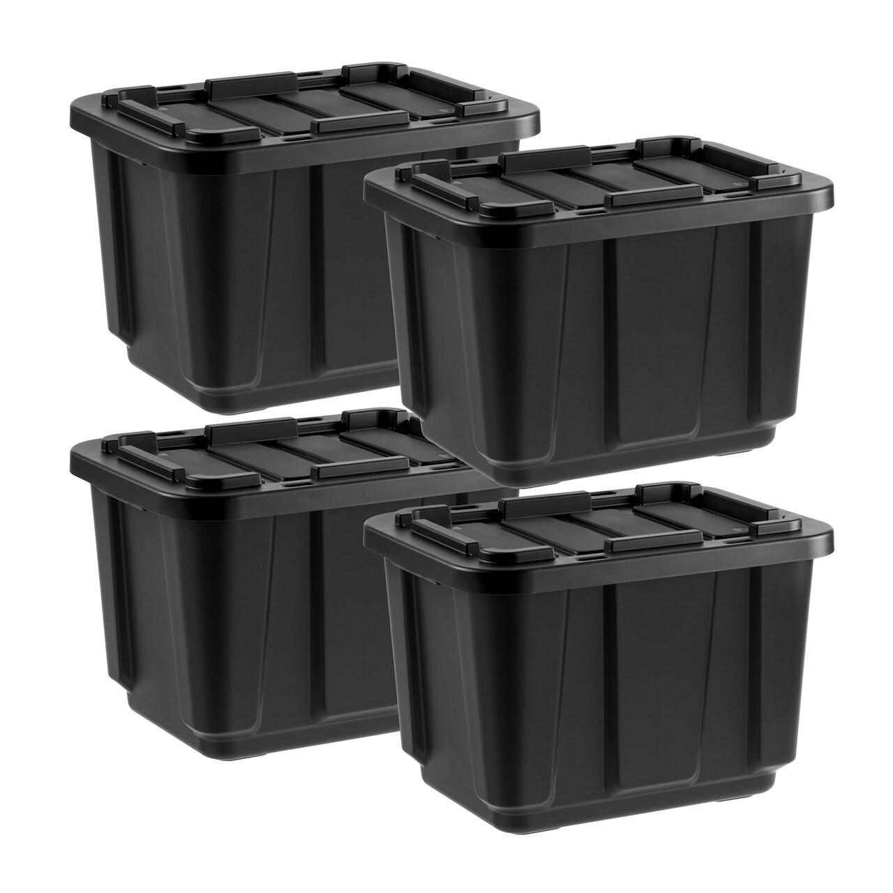 IRIS USA 11.5Gal Heavy-Duty Storage Plastic Bin Tote Container for Garage with Durable Lid